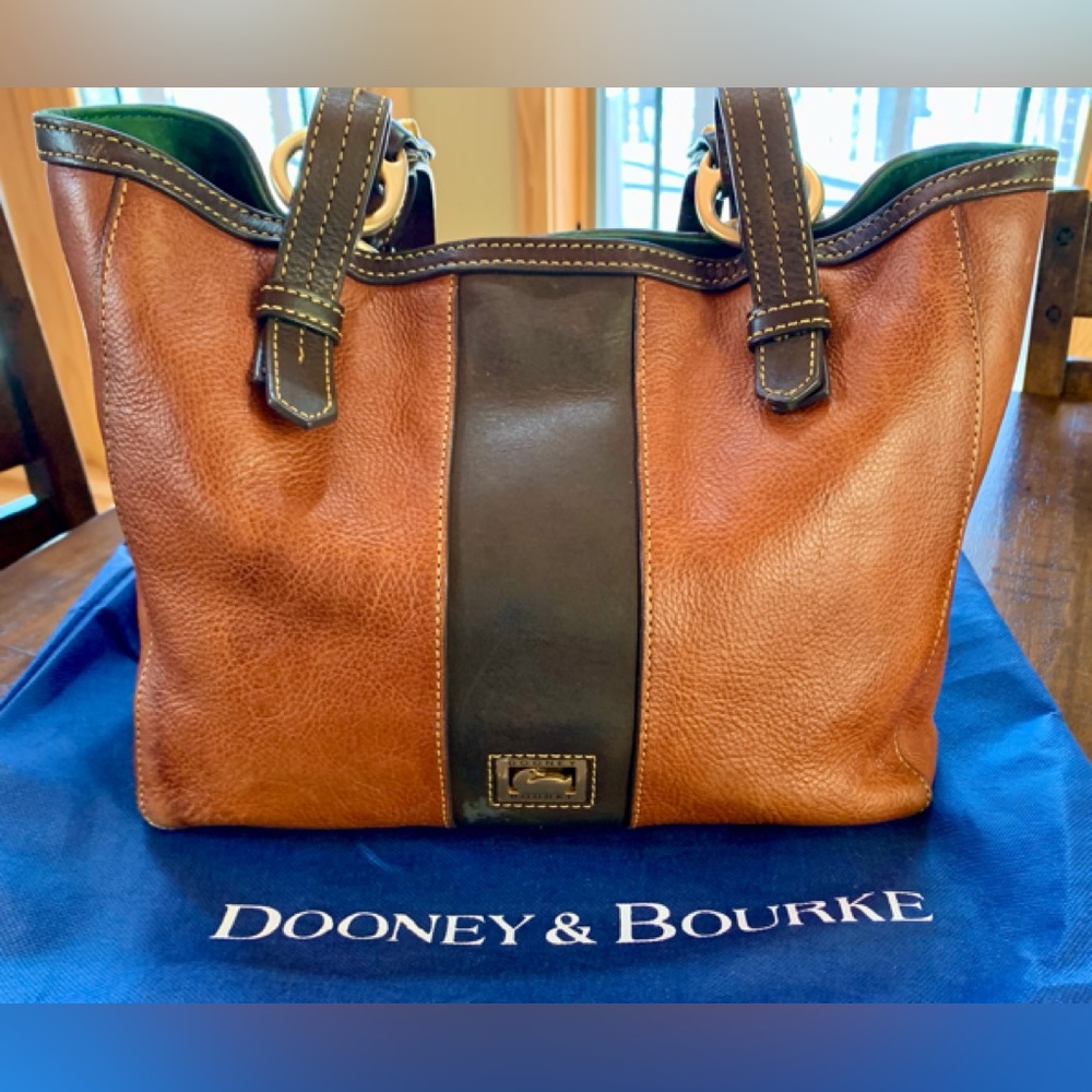 Dooney & Bourke Brown and Dark Brown Tote